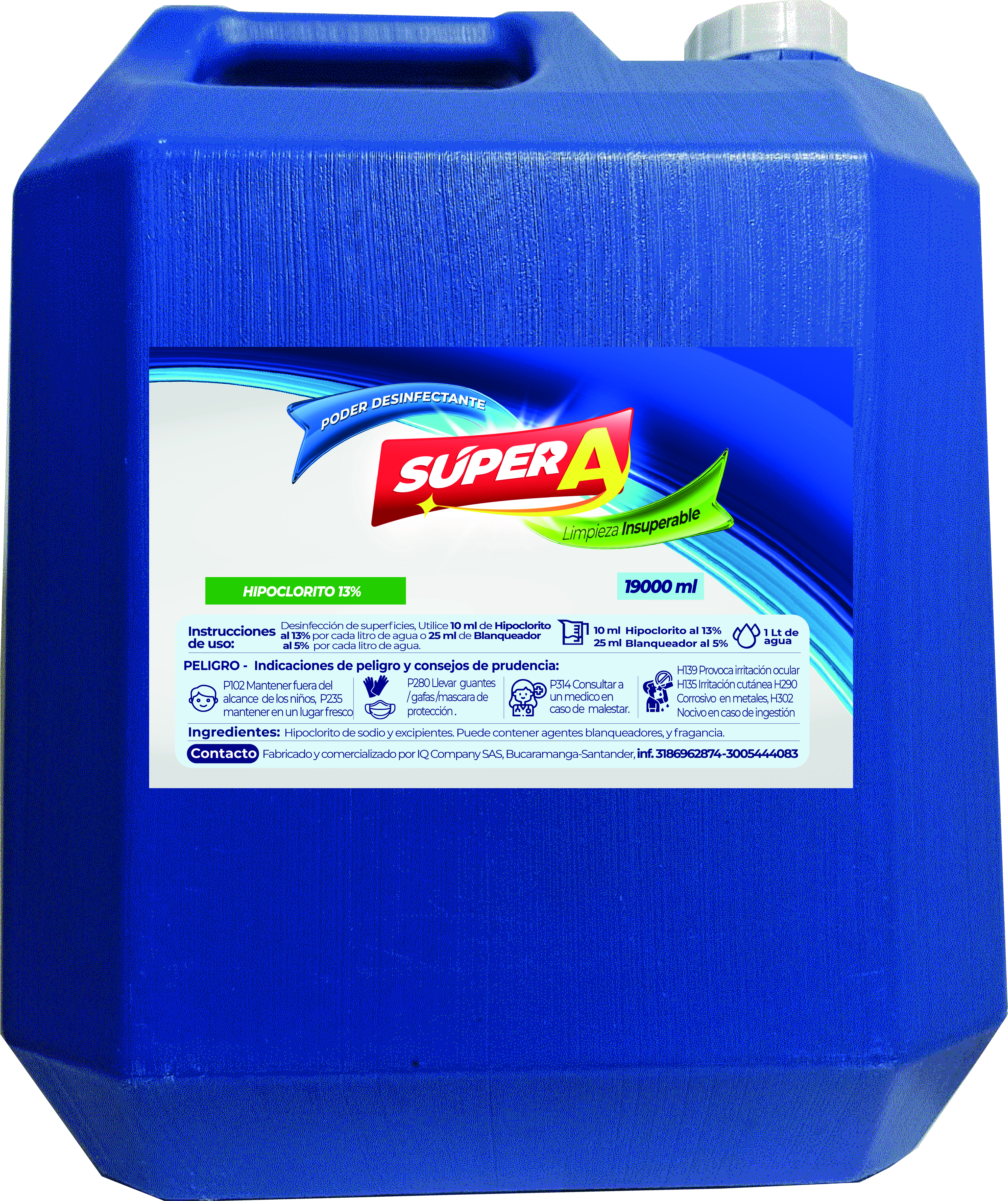 Hipoclorito de Sodio 13%